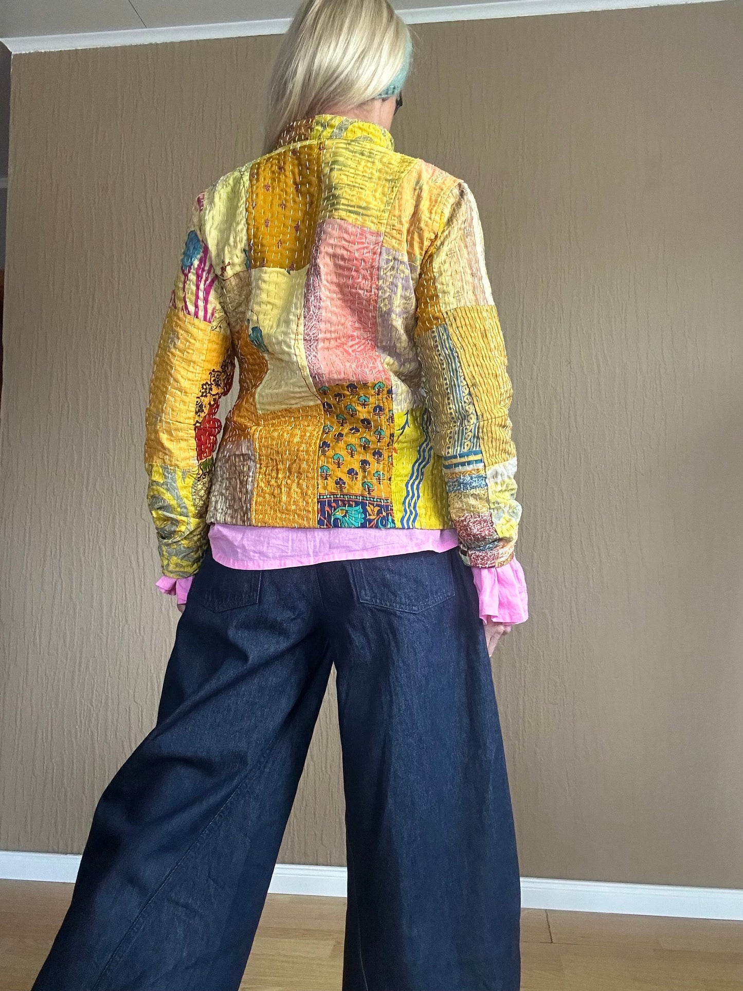 Patchwork Kantha Jacke