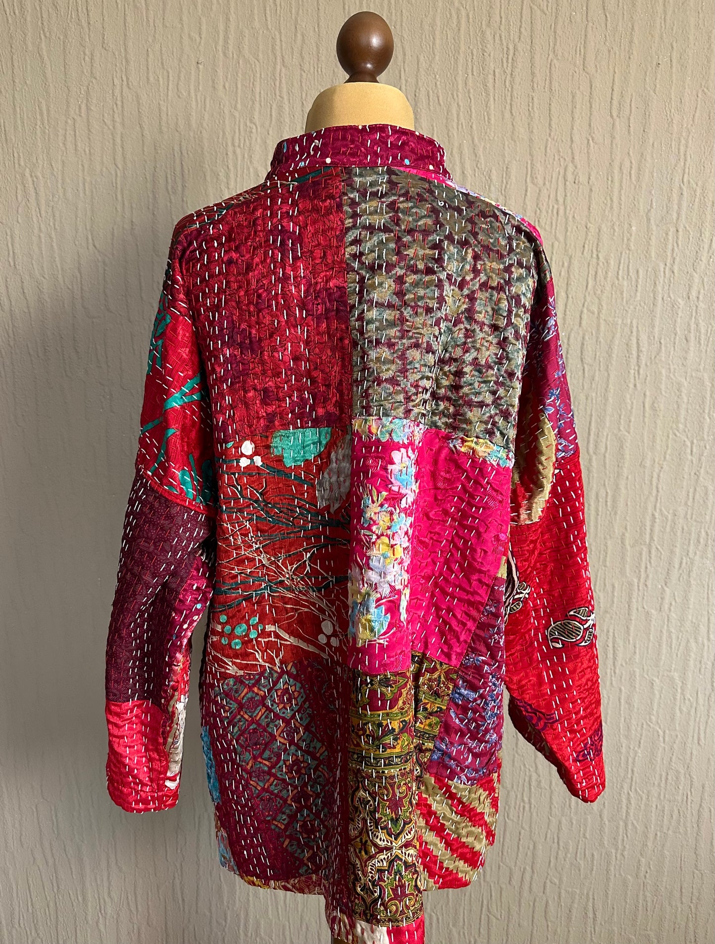 Silk Vintage Kantha Jacke