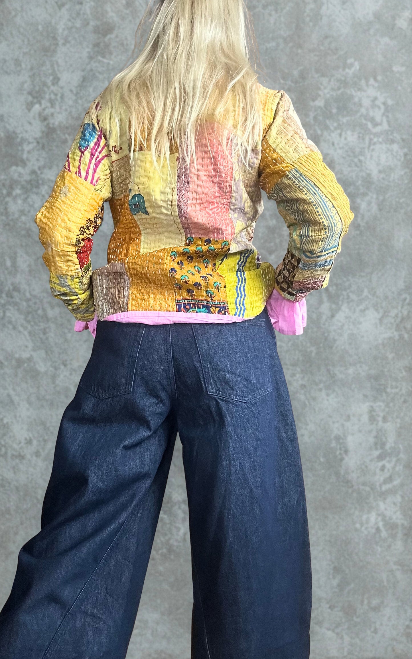Patchwork Kantha Jacke
