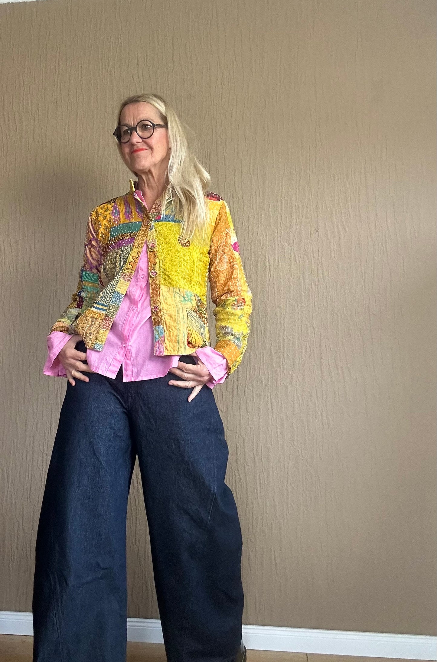 Patchwork Kantha Jacke