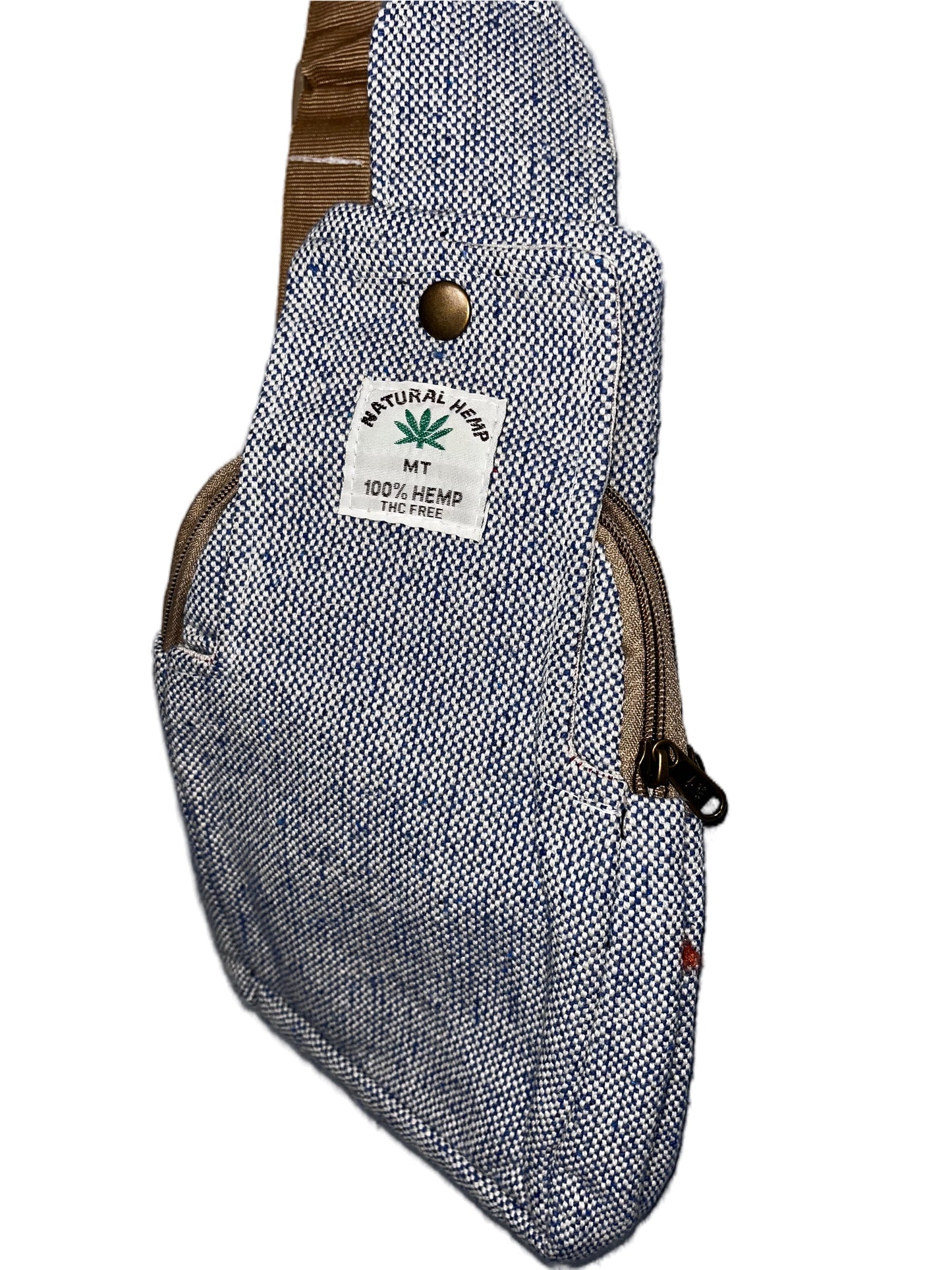 hemp shoulder bag from the front