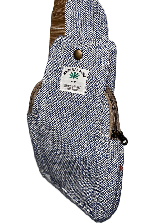 hemp shoulder bag from the front