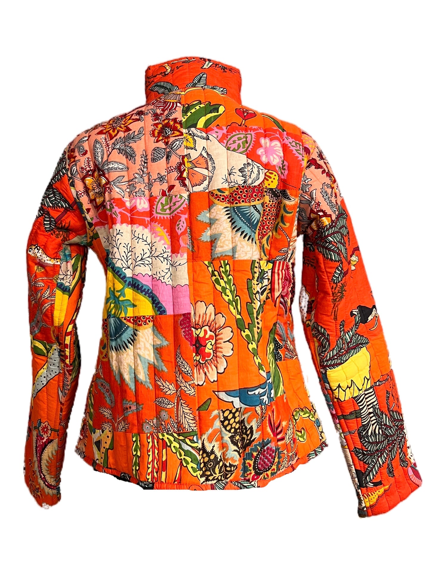 Patchwork Jacke Orange