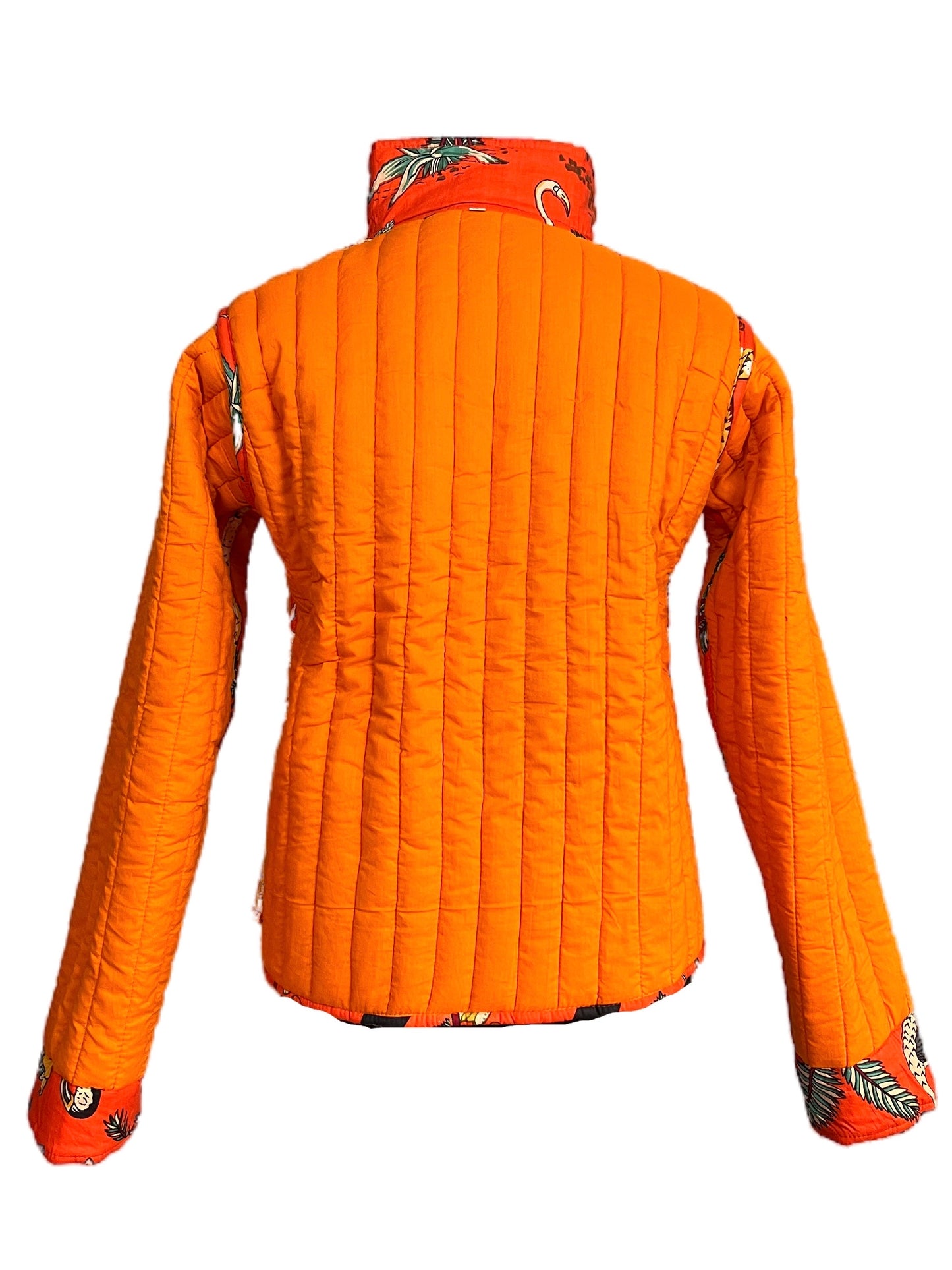 Patchwork Jacke Orange