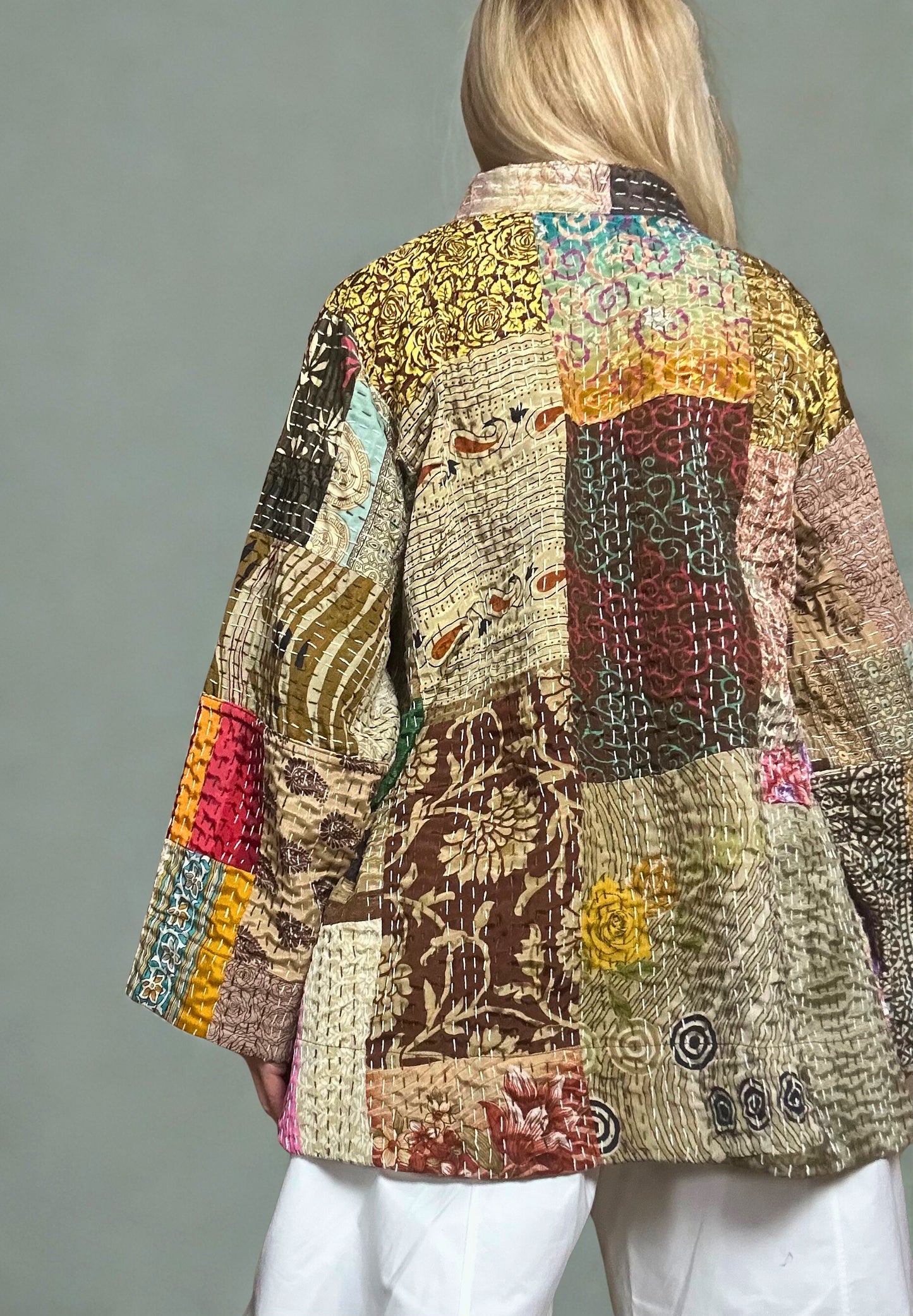 Silk Kantha Jacke