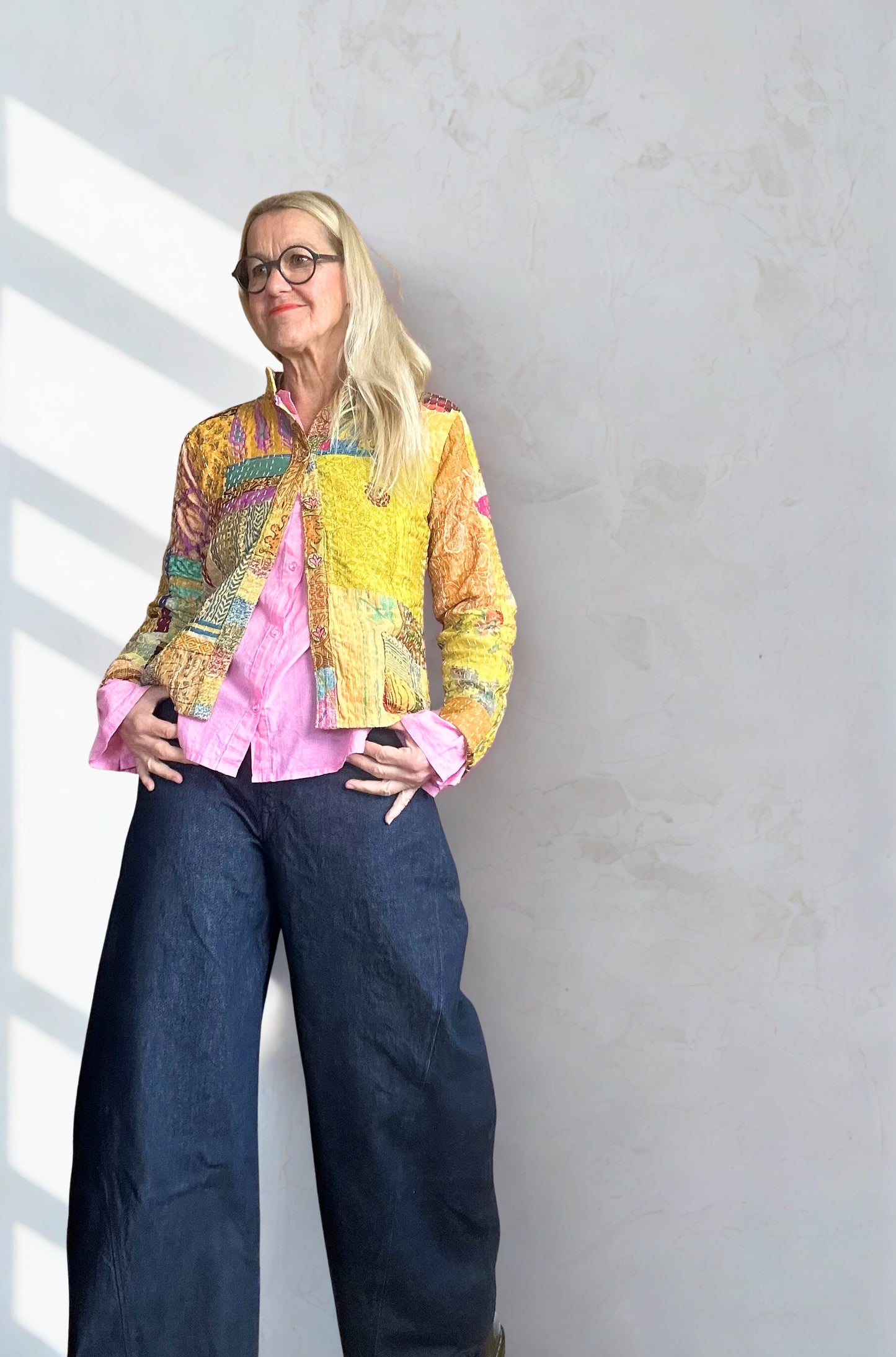 Patchwork Kantha Jacke