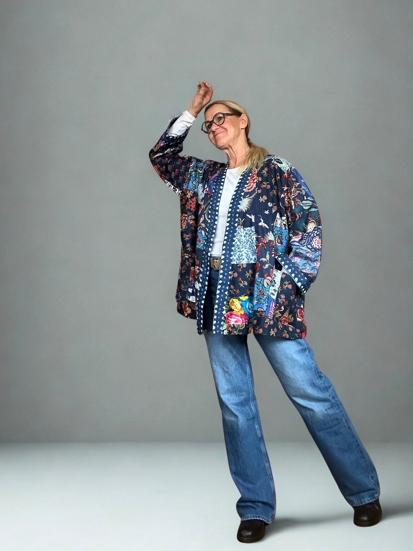 Patchwork Kimono Jacke