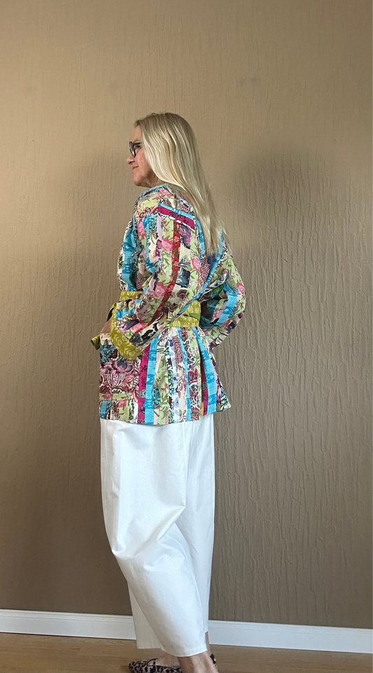 Patchwork Kimono Jacke
