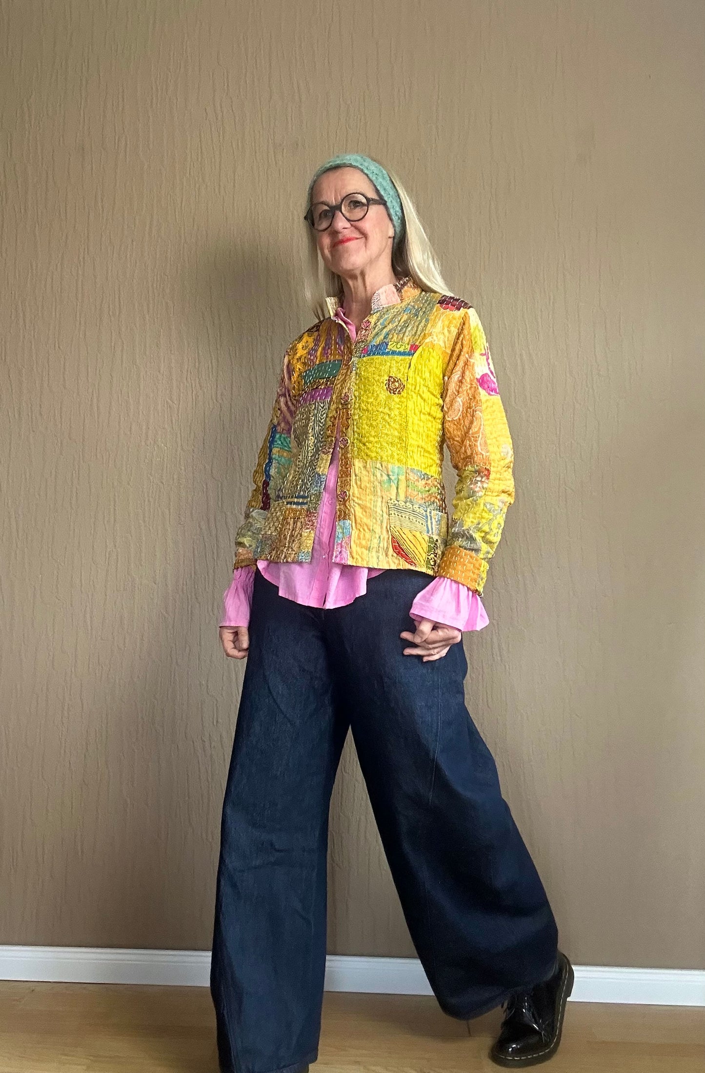 Patchwork Kantha Jacke