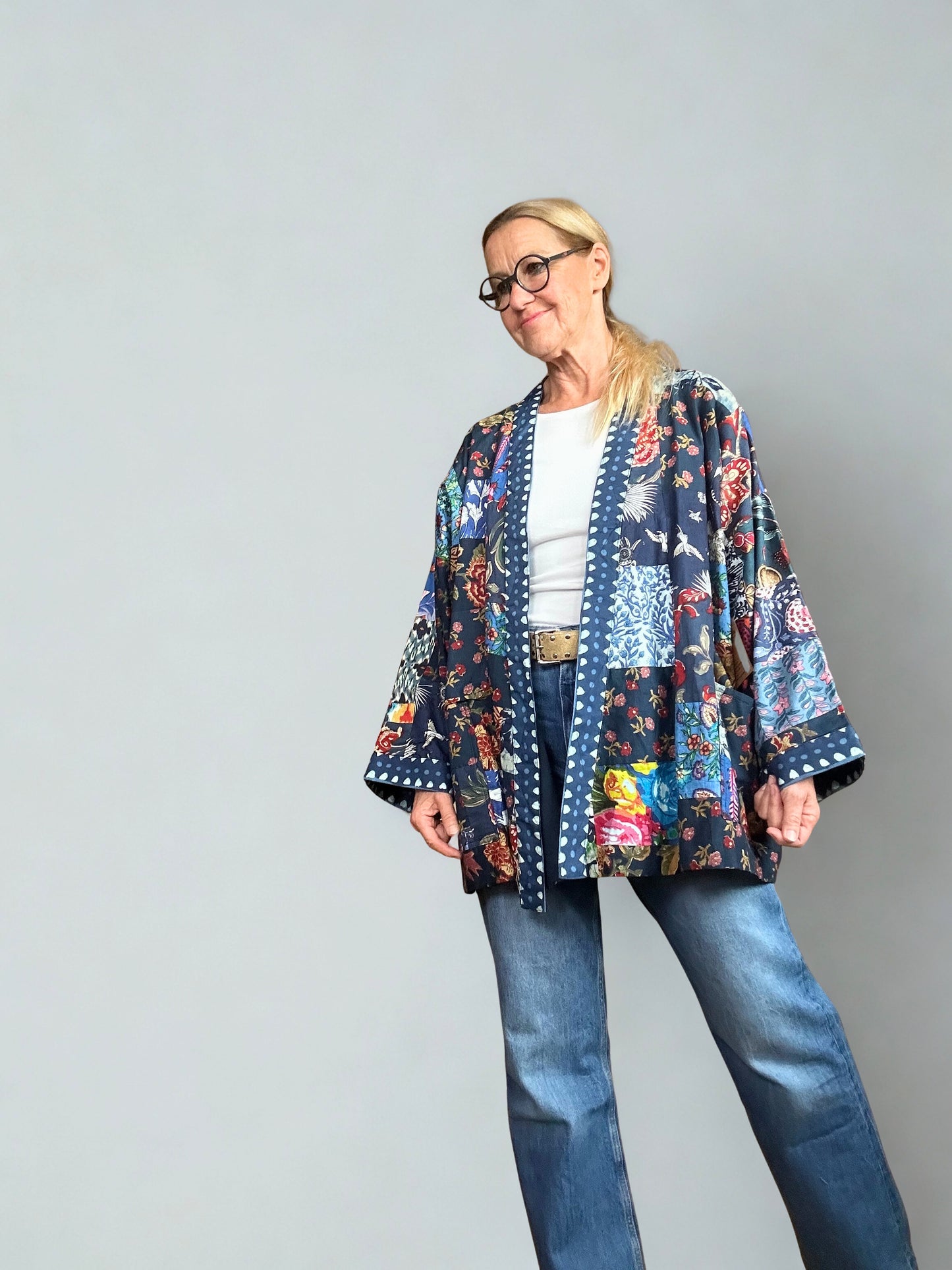 Patchwork Kimono Jacke