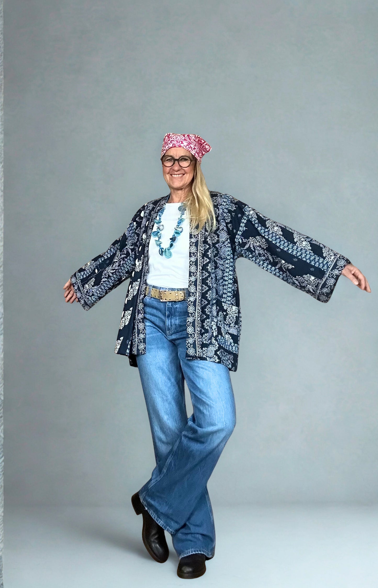 Patchwork Kimono Jacke