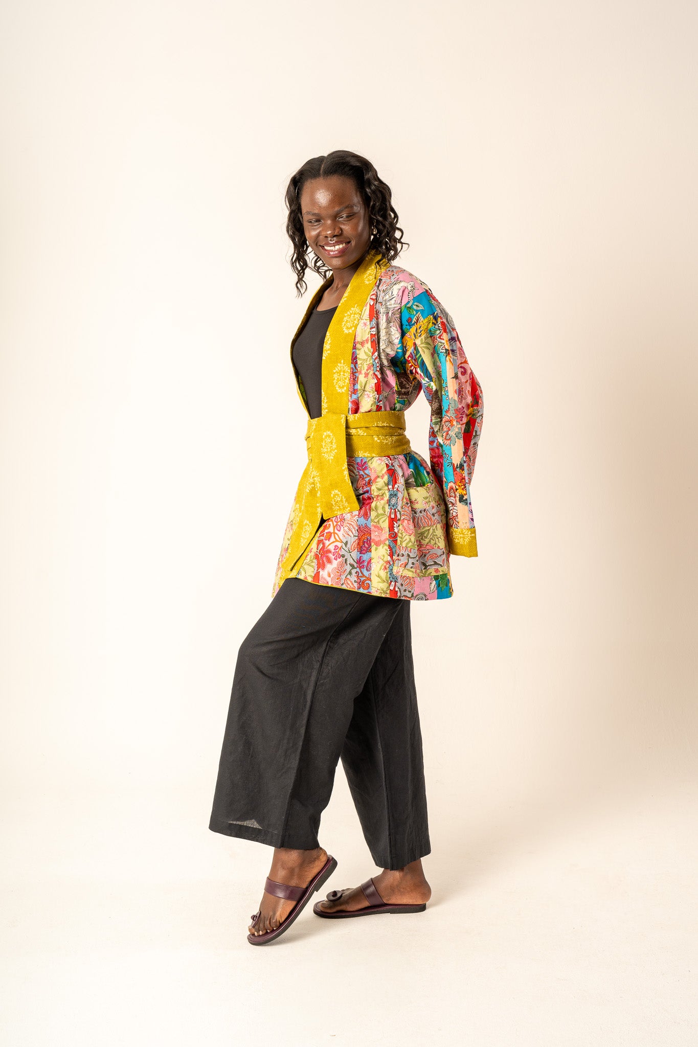 Patchwork Kimono Jacke