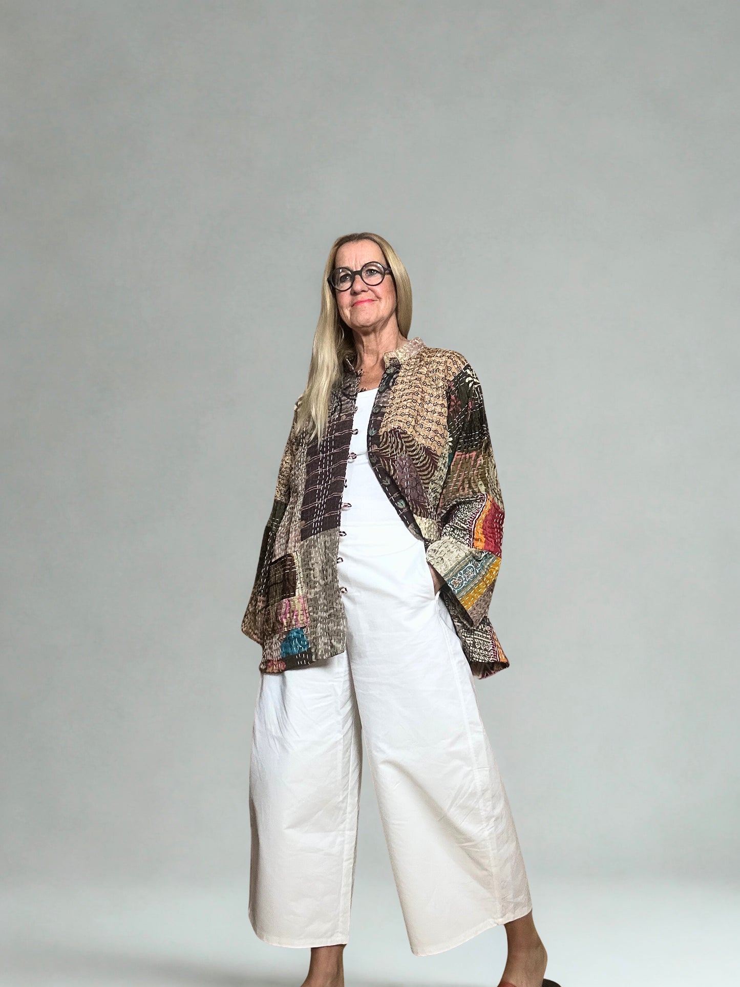 Silk Kantha Jacke