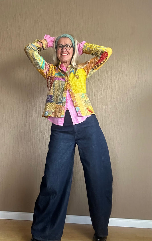 Patchwork Kantha Jacke
