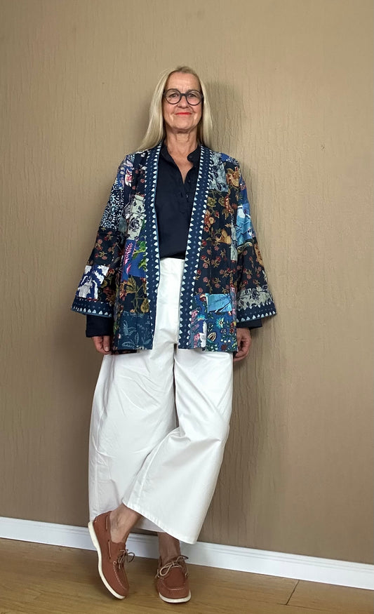 Patchwork Kimono Jacke