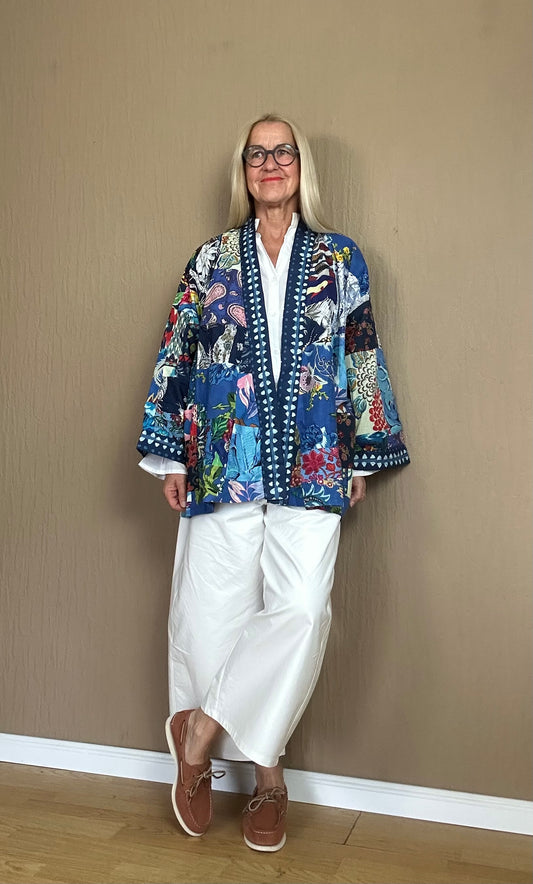 Patchwork Kimono Jacke