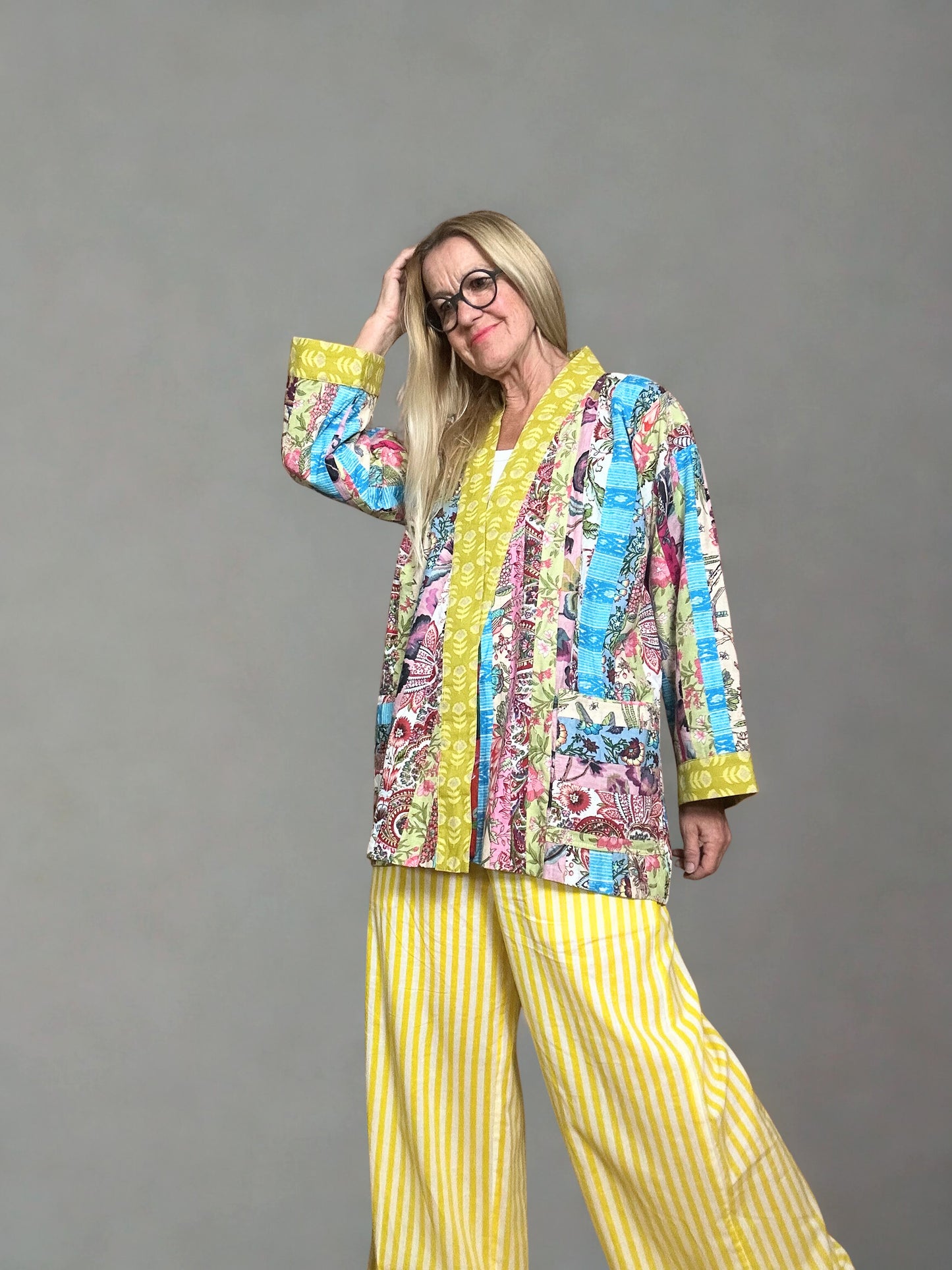 Patchwork Kimono Jacke