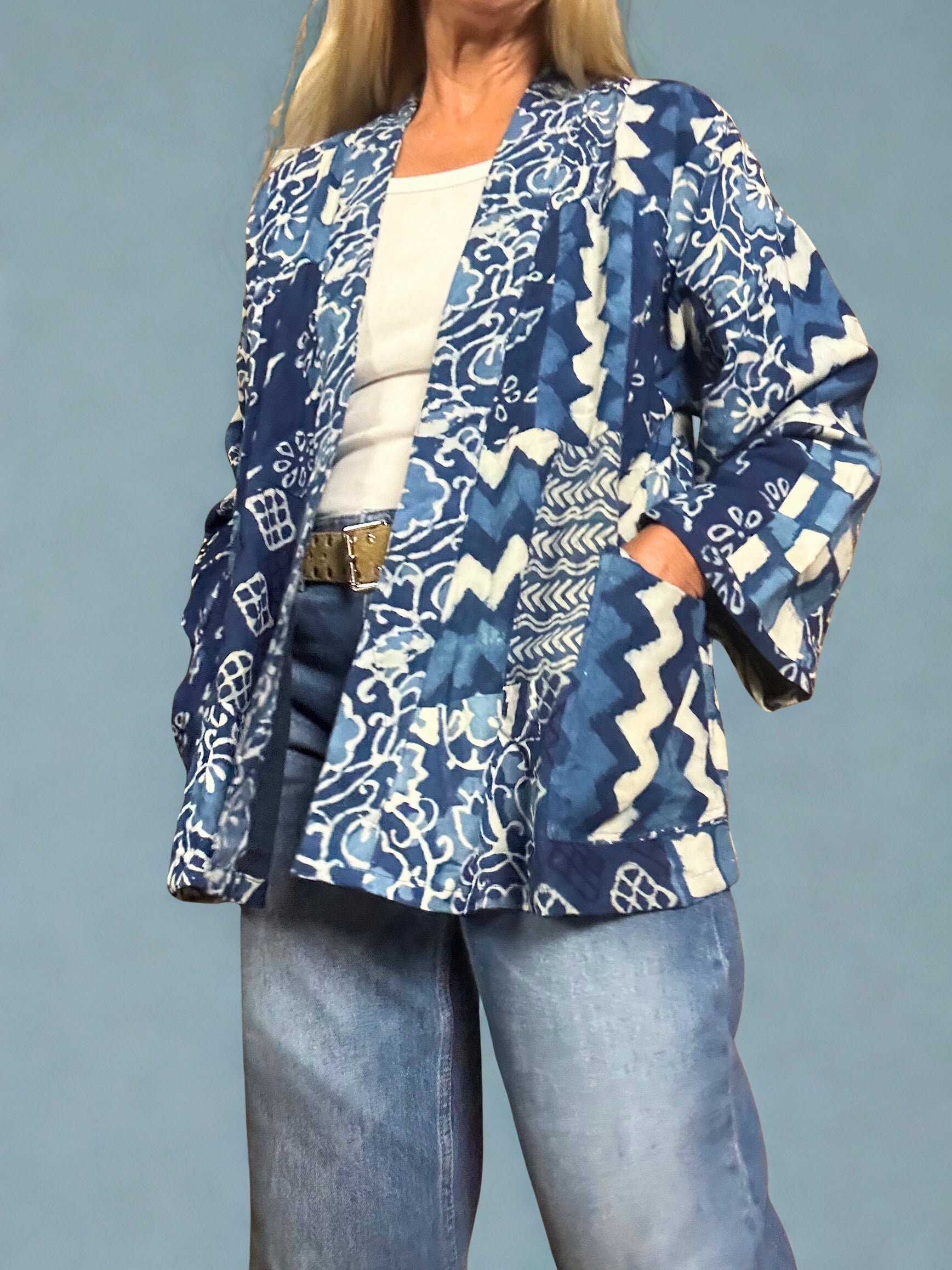 Patchwork Kimono Jacke